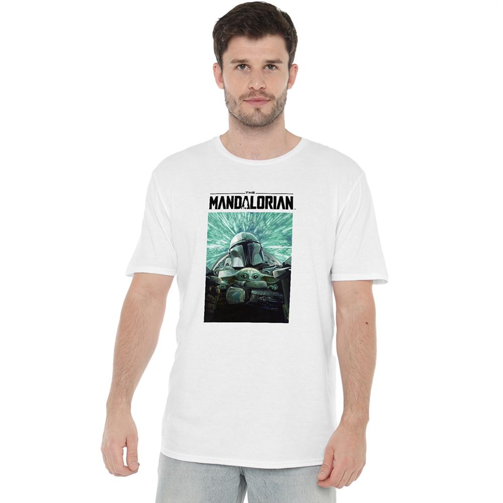 White - Lifestyle - Star Wars The Mandalorian Unisex Adult Hyperspeed T-Shirt