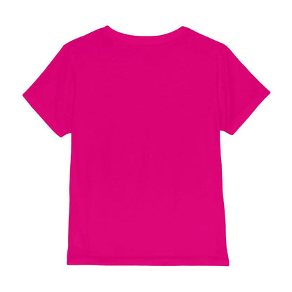 Hot Pink - Side - Star Wars The Mandalorian Childrens-Kids Grogu Squares T-Shirt