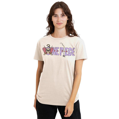 Natural - Back - One Piece Womens-Ladies Mr. 3 Logo T-Shirt