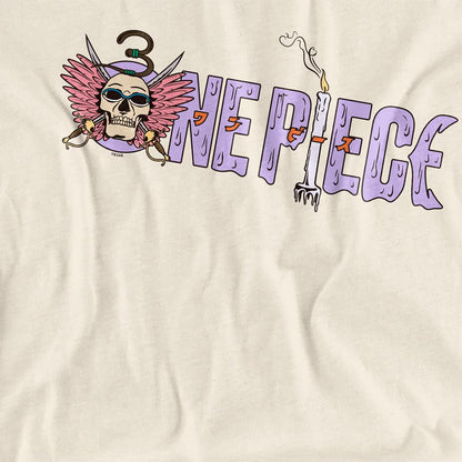 Natural - Side - One Piece Womens-Ladies Mr. 3 Logo T-Shirt