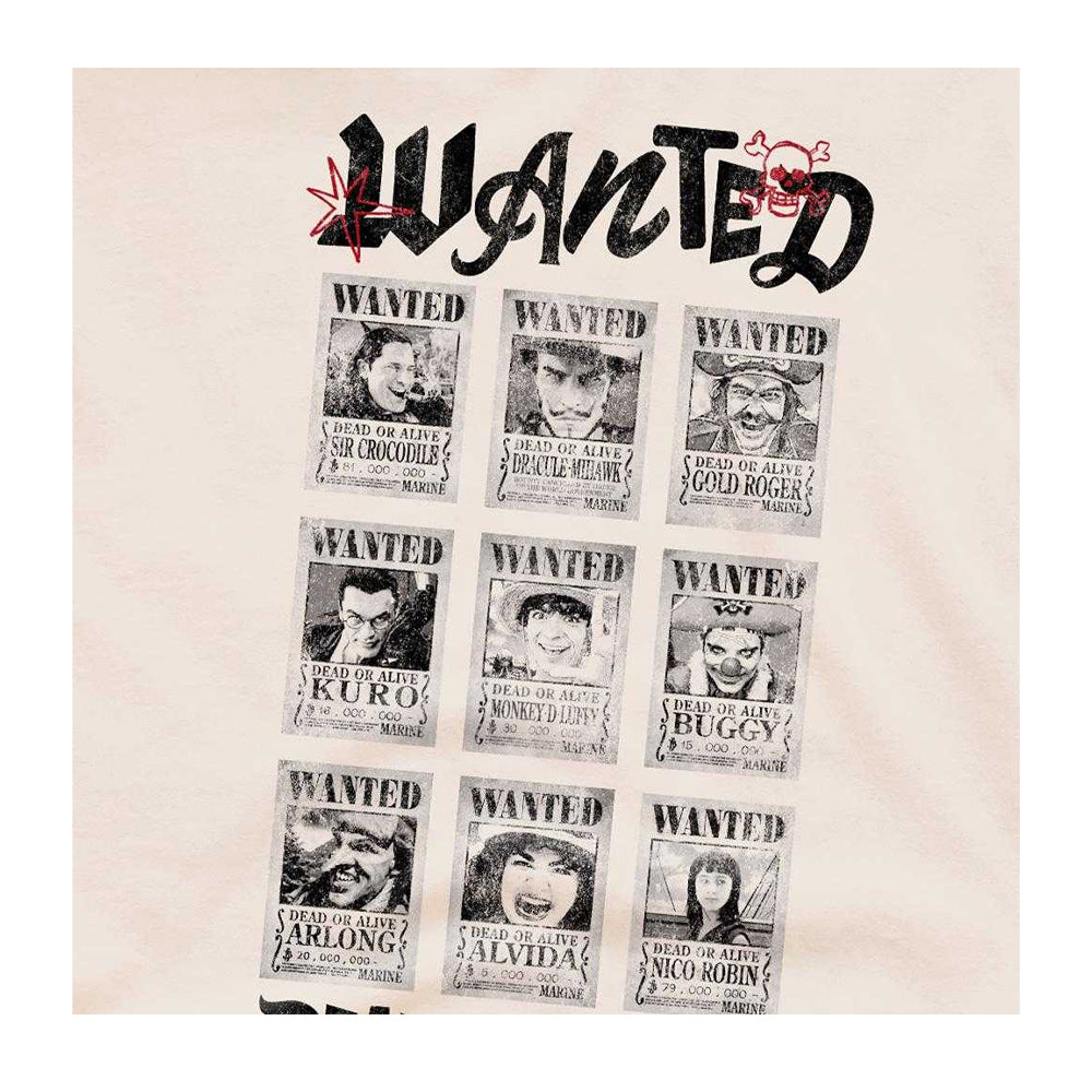 Natural - Side - One Piece Unisex Adult Wanted Dead Or Alive Poster T-Shirt