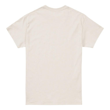 Natural - Back - One Piece Unisex Adult Mr. 3 Logo T-Shirt