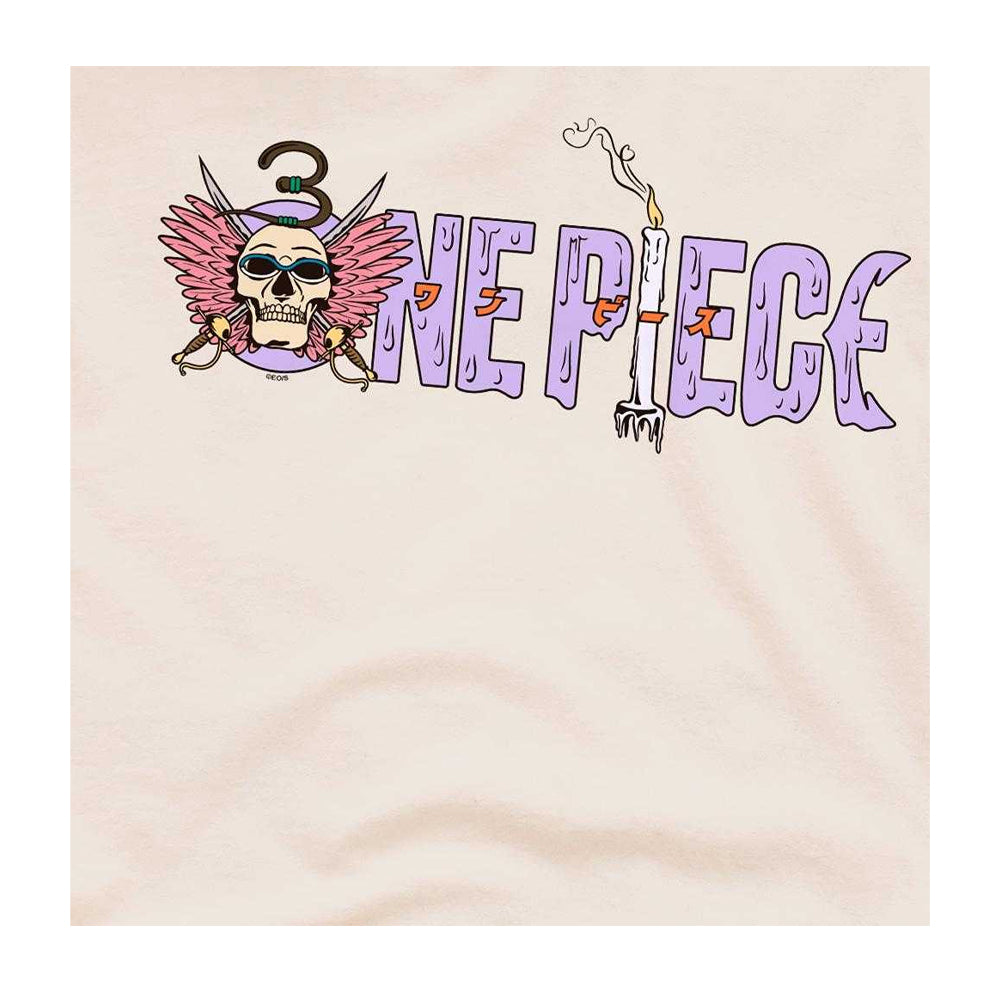 Natural - Side - One Piece Unisex Adult Mr. 3 Logo T-Shirt