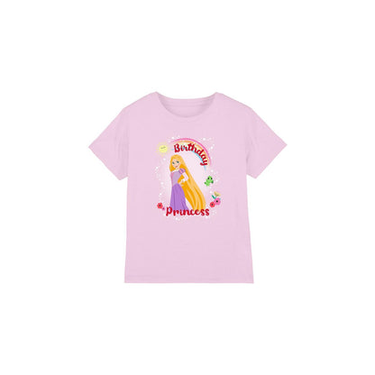 Pink - Front - Tangled Childrens-Kids Birthday Princess Rapunzel Pascal T-Shirt