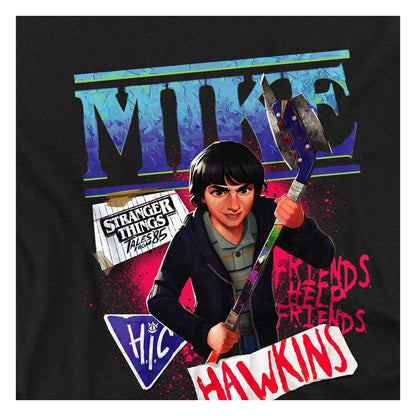 Black - Side - Stranger Things: Tales from ´85 Childrens-Kids Mike Sweatshirt