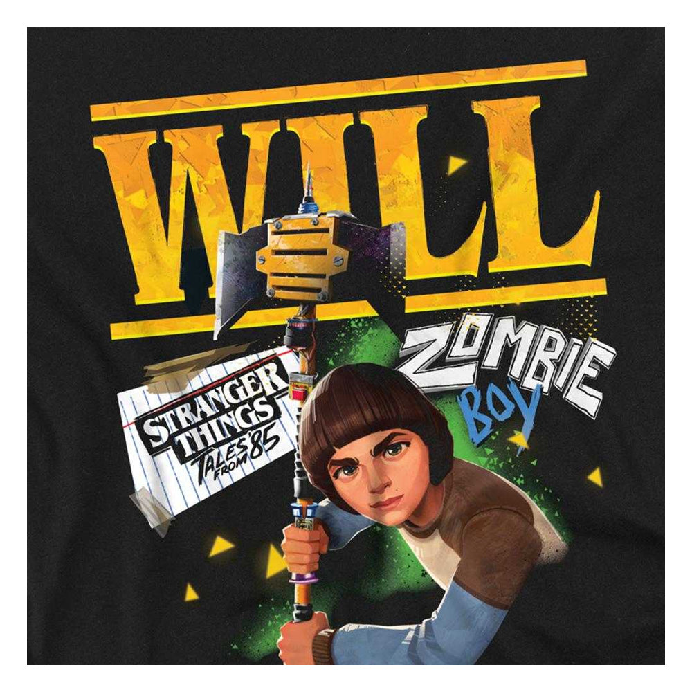 Black - Side - Stranger Things: Tales from ´85 Childrens-Kids Will T-Shirt