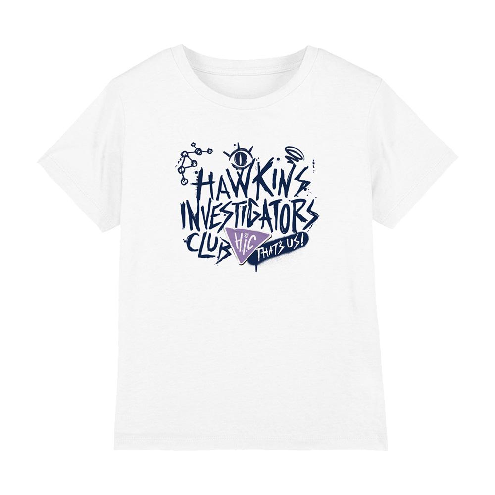 White - Front - Stranger Things: Tales from ´85 Childrens-Kids Hic Scribble T-Shirt