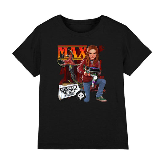 Black - Front - Stranger Things: Tales from ´85 Childrens-Kids Max T-Shirt