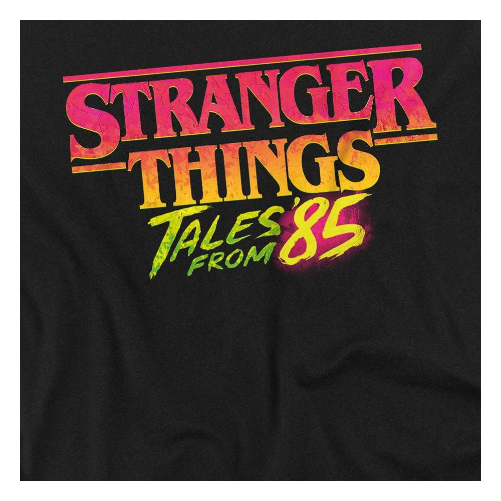 Black - Side - Stranger Things: Tales from ´85 Childrens-Kids Logo T-Shirt