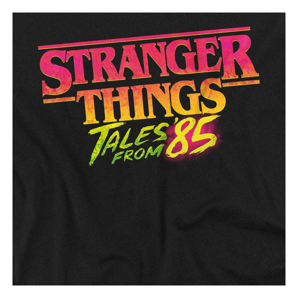 Black - Side - Stranger Things: Tales from ´85 Childrens-Kids Logo Sweatshirt