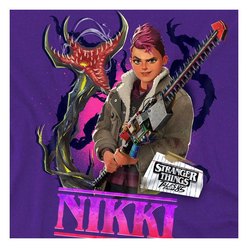 Purple - Side - Stranger Things: Tales from ´85 Childrens-Kids Nikki Baxter T-Shirt