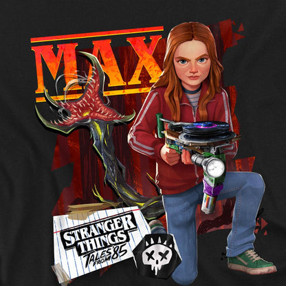 Black - Side - Stranger Things: Tales from ´85 Childrens-Kids Max Sweatshirt