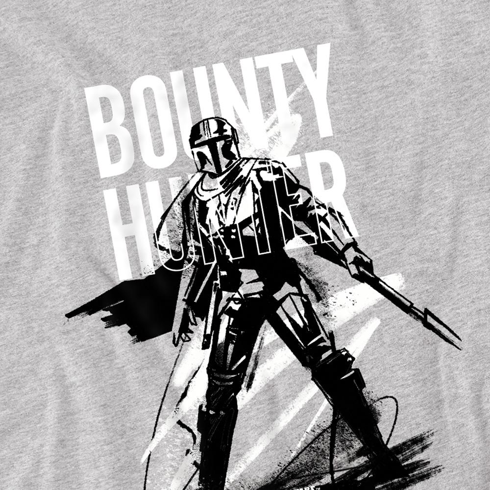 Athletic Heather - Side - The Mandalorian & Grogu Childrens-Kids Bounty Hunter Ink Sweatshirt