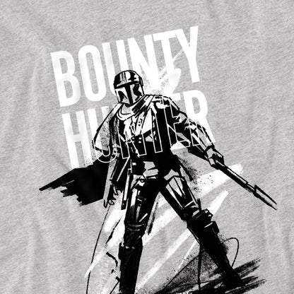 Athletic Heather - Side - The Mandalorian & Grogu Childrens-Kids Bounty Hunter Ink Sweatshirt