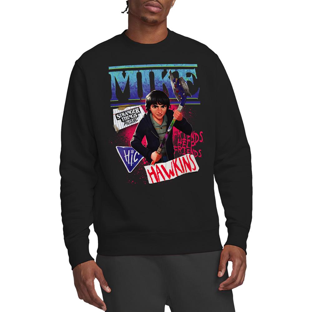 Black - Lifestyle - Stranger Things: Tales from ´85 Unisex Adult Mike Sweatshirt