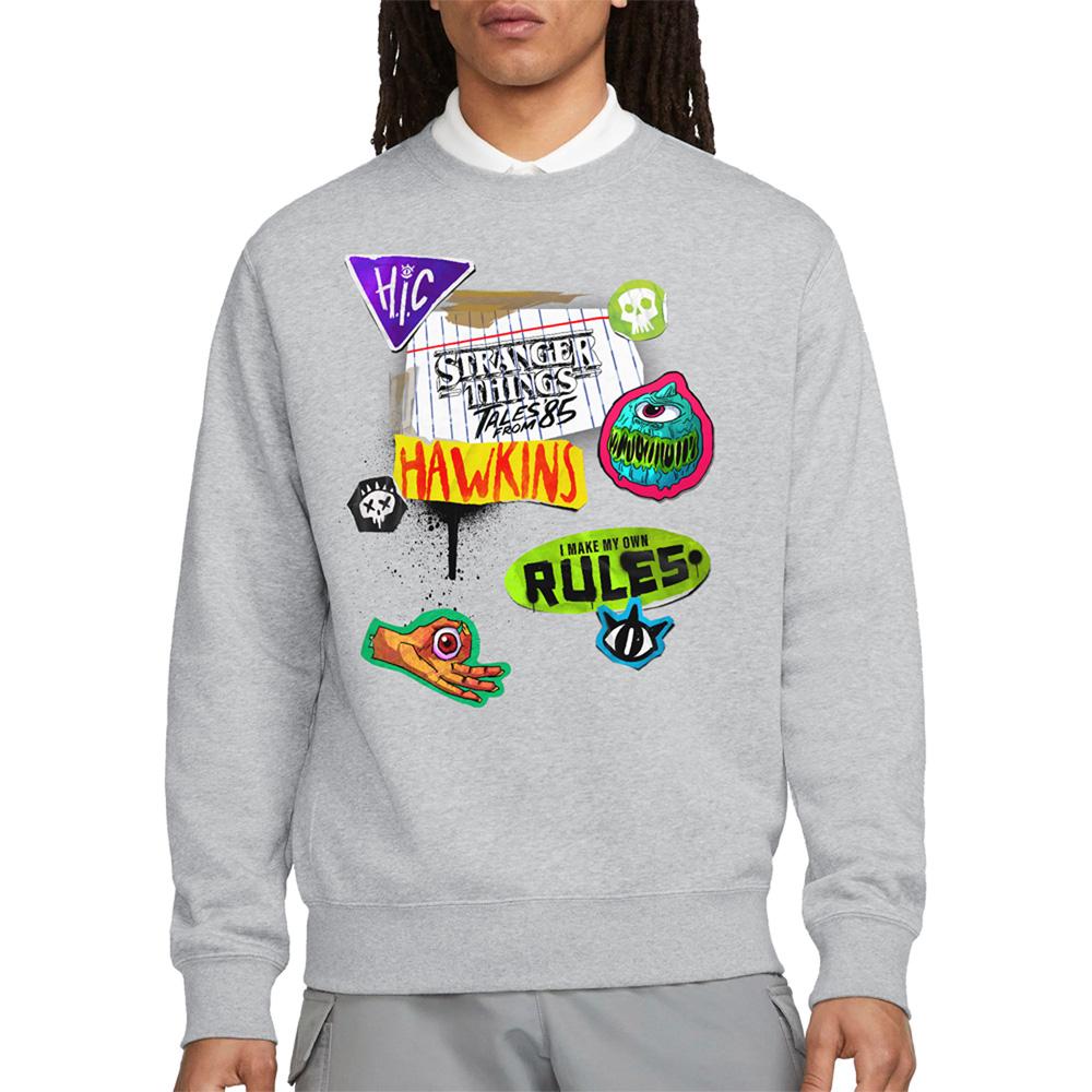 Athletic Heather - Lifestyle - Stranger Things: Tales from ´85 Unisex Adult Scrapbook Icons Sweatshirt