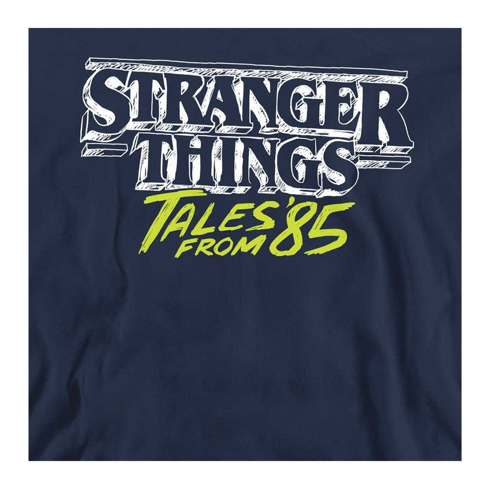 Navy - Side - Stranger Things: Tales from ´85 Unisex Adult Two Tone Logo Sweatshirt
