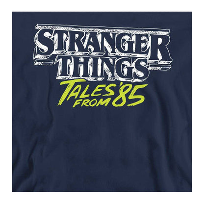 Navy - Side - Stranger Things: Tales from ´85 Unisex Adult Two Tone Logo Sweatshirt