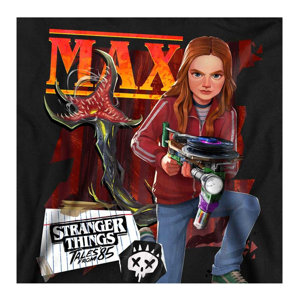 Black - Side - Stranger Things: Tales from ´85 Unisex Adult Max Sweatshirt