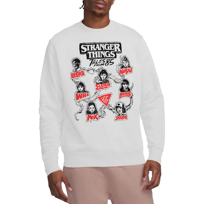 White - Lifestyle - Stranger Things: Tales from ´85 Unisex Adult Character Vines Sweatshirt