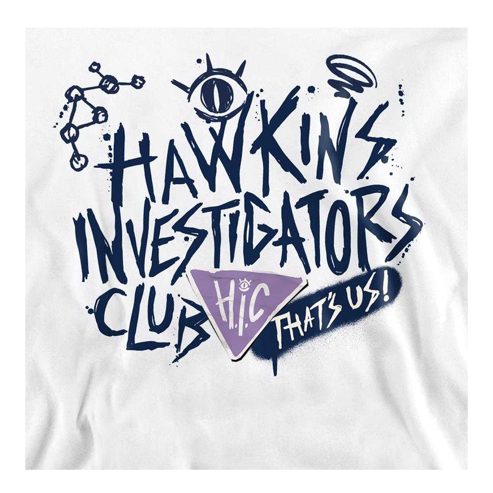 White - Side - Stranger Things: Tales from ´85 Unisex Adult Hic Scribble Sweatshirt