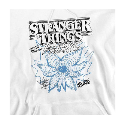 White - Side - Stranger Things: Tales from ´85 Unisex Adult Demogorgon Sketch Hoodie