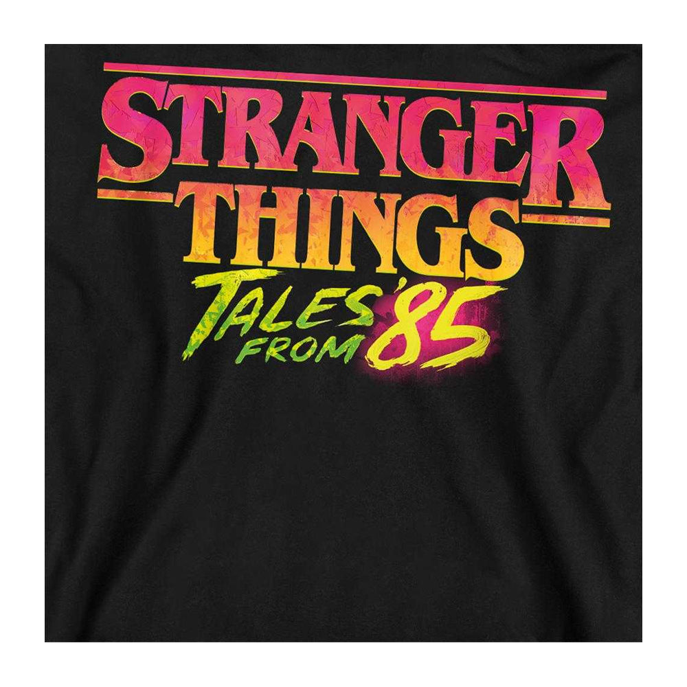 Black - Side - Stranger Things: Tales from ´85 Unisex Adult Logo Sweatshirt