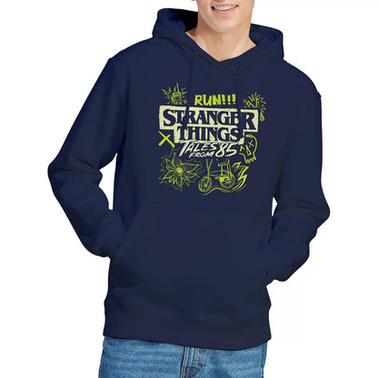 Navy - Lifestyle - Stranger Things: Tales from ´85 Unisex Adult Graffiti Glow Hoodie