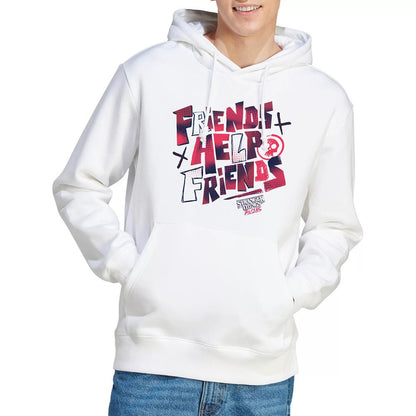 White - Lifestyle - Stranger Things: Tales from ´85 Unisex Adult Friends Help Hoodie