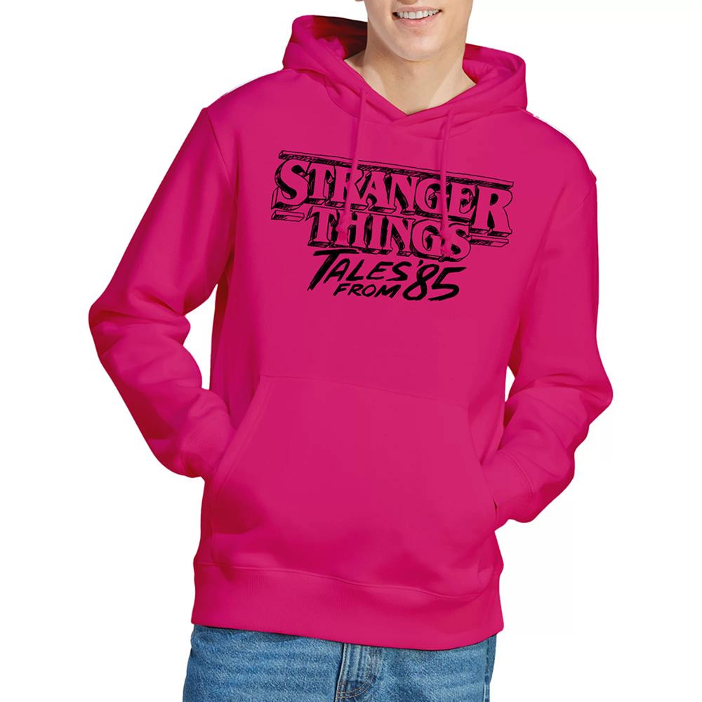 Hot Pink - Lifestyle - Stranger Things: Tales from ´85 Unisex Adult Sketch Logo Hoodie