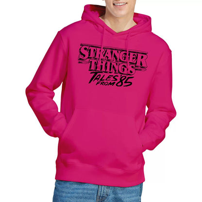 Hot Pink - Lifestyle - Stranger Things: Tales from ´85 Unisex Adult Sketch Logo Hoodie