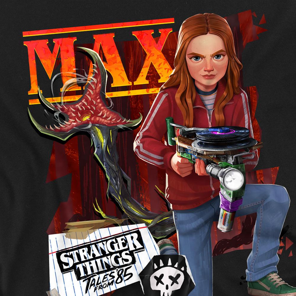 Black - Side - Stranger Things: Tales from ´85 Unisex Adult Max Long-Sleeved T-Shirt