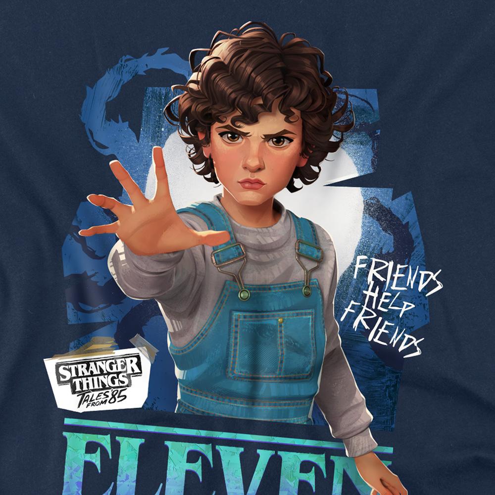 Navy - Side - Stranger Things: Tales from ´85 Unisex Adult Eleven T-Shirt