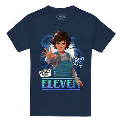 Navy - Front - Stranger Things: Tales from ´85 Unisex Adult Eleven T-Shirt