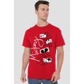 Red - Lifestyle - Disney Mens Mickey Mouse Geometric Shapes T-Shirt