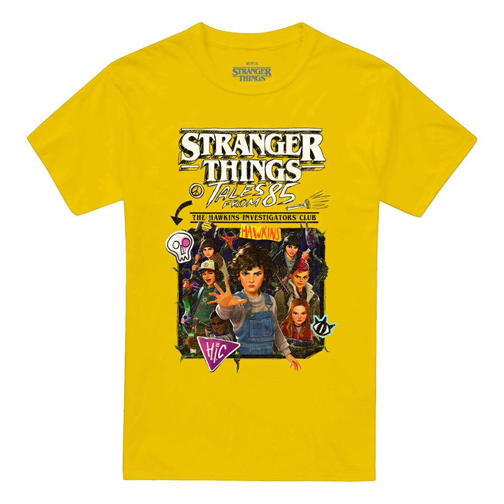 Yellow - Front - Stranger Things: Tales from ´85 Unisex Adult Group Poster T-Shirt