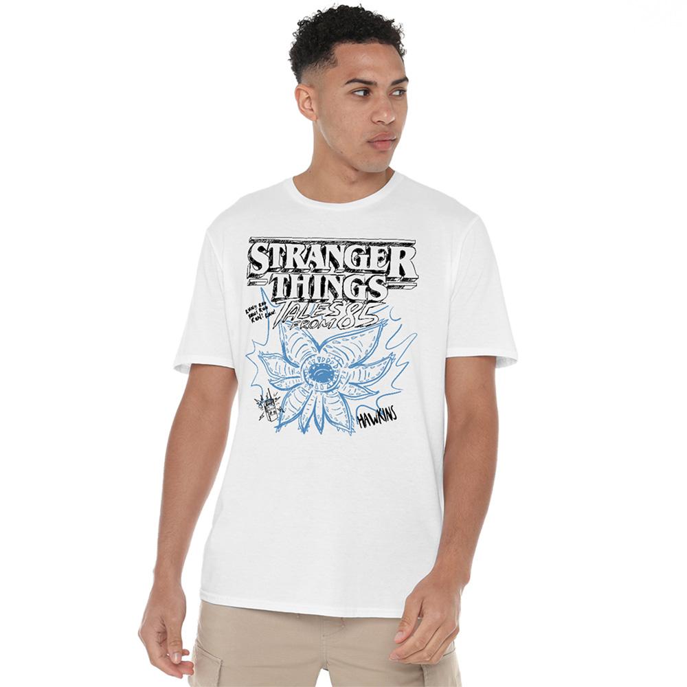 White - Lifestyle - Stranger Things: Tales from ´85 Unisex Adult Demogorgon Sketch T-Shirt