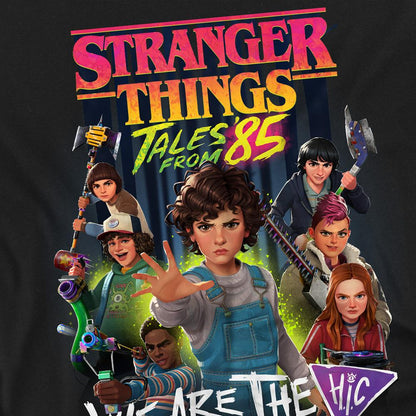 Black - Side - Stranger Things: Tales from ´85 Unisex Adult Hic Poster T-Shirt
