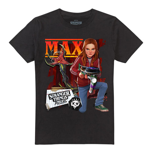Black - Front - Stranger Things: Tales from ´85 Unisex Adult Max T-Shirt