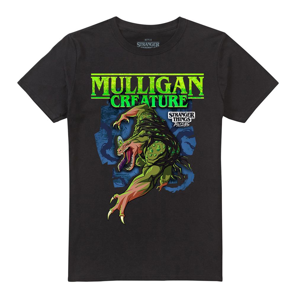 Black - Front - Stranger Things: Tales from ´85 Unisex Adult Mulligan T-Shirt