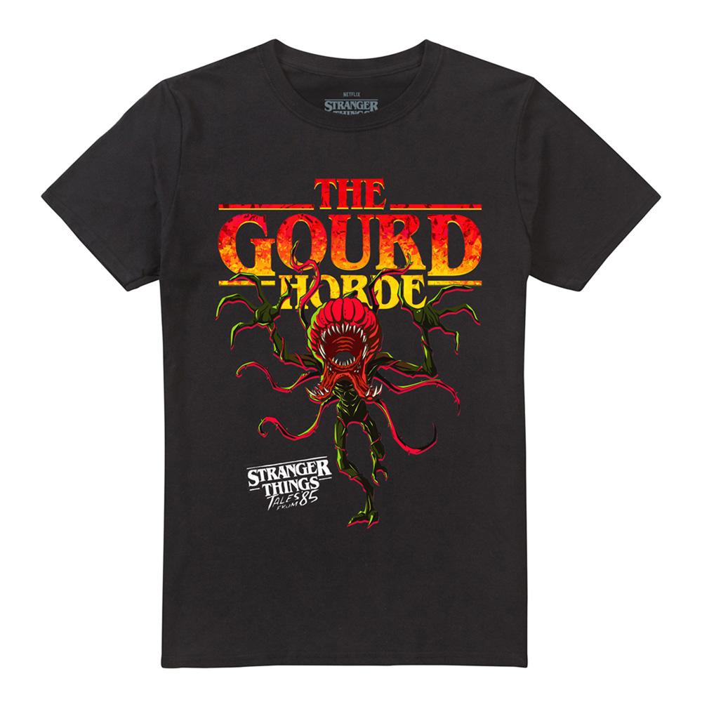Black - Front - Stranger Things: Tales from ´85 Unisex Adult The Gourd Horde T-Shirt