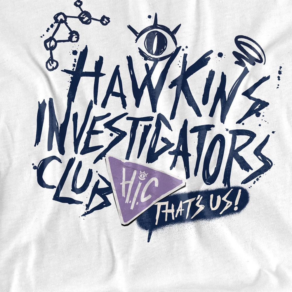 White - Side - Stranger Things: Tales from ´85 Womens-Ladies Hic Scribble T-Shirt