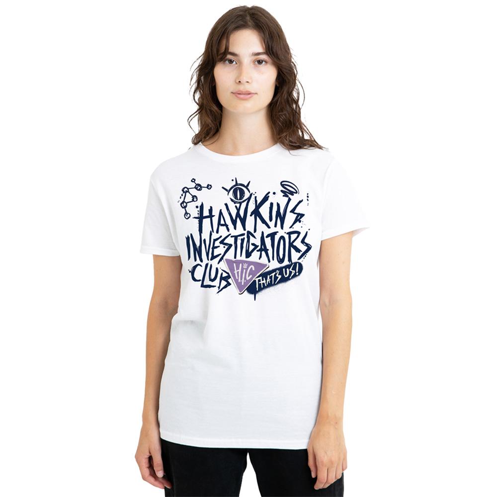 White - Lifestyle - Stranger Things: Tales from ´85 Womens-Ladies Hic Scribble T-Shirt