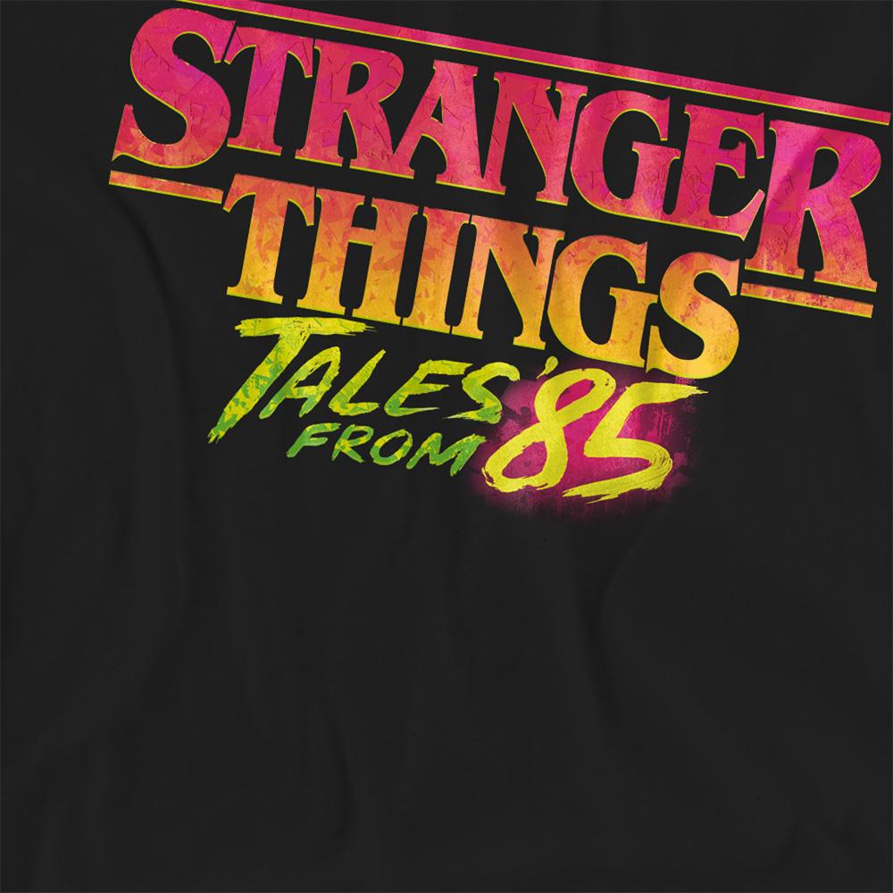 Black - Side - Stranger Things: Tales from ´85 Womens-Ladies Logo T-Shirt