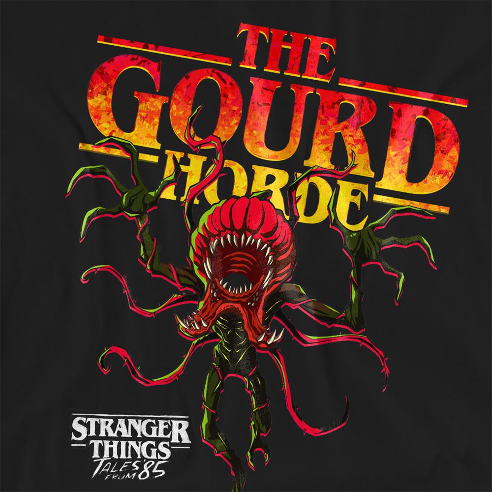Black - Side - Stranger Things: Tales from ´85 Womens-Ladies The Gourd Horde T-Shirt