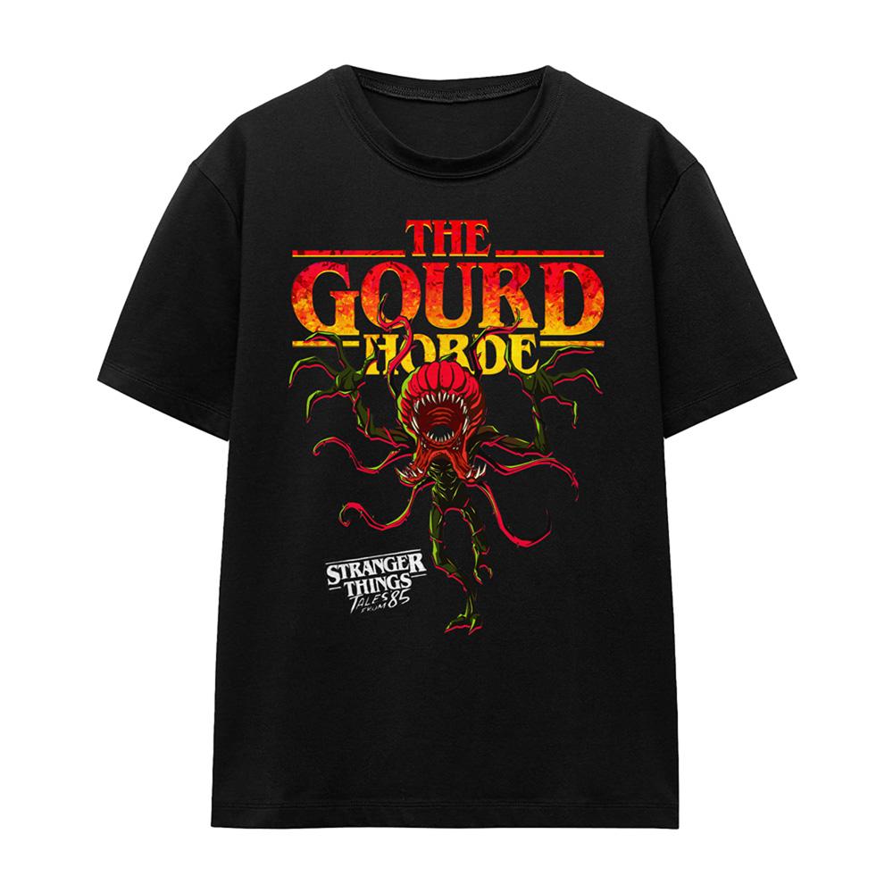 Black - Front - Stranger Things: Tales from ´85 Womens-Ladies The Gourd Horde T-Shirt