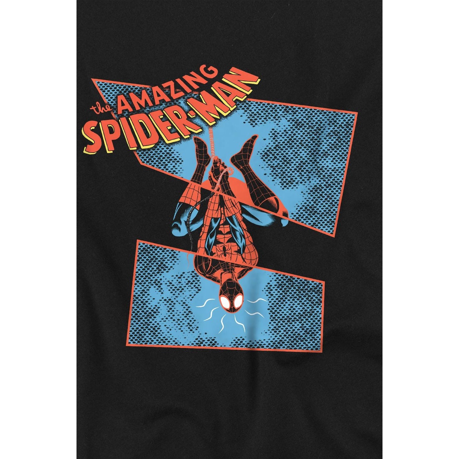 Black - Side - Spider-Man Childrens-Kids Spidey Senses Tingling T-Shirt