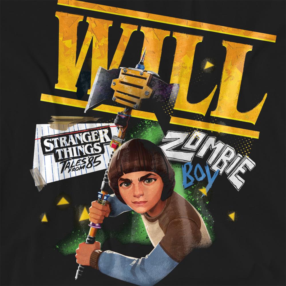 Black - Side - Stranger Things: Tales from ´85 Womens-Ladies Will T-Shirt