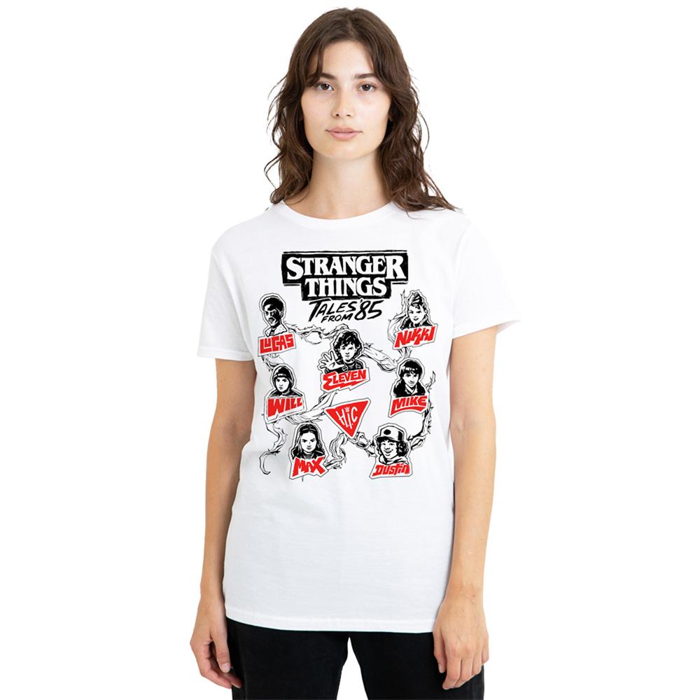 White - Lifestyle - Stranger Things: Tales from ´85 Womens-Ladies Character Vines T-Shirt
