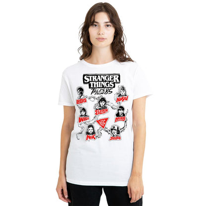 White - Lifestyle - Stranger Things: Tales from ´85 Womens-Ladies Character Vines T-Shirt